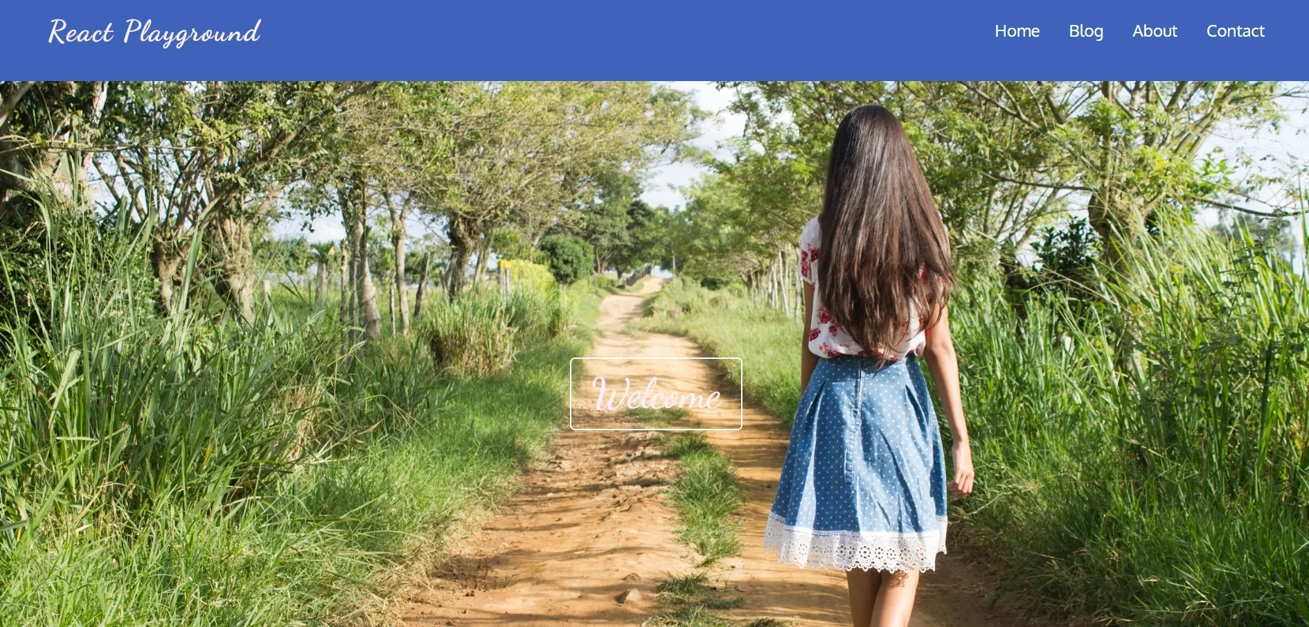 Landing Page with Navbar